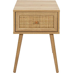 Acheter The home deco factory Chevet 1 tiroir bois - Beige