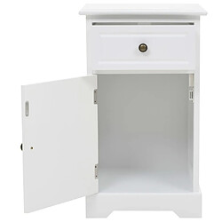 Acheter Helloshop26 Table de chevet - Blanc