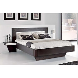 Decopin Chevet mural avec tiroir - Wengé