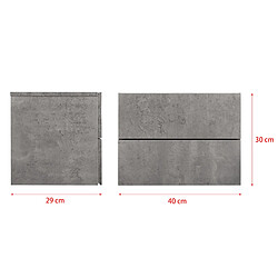 Table de chevet Helloshop26 - effet béton