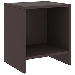 Tables de chevet vidaXL 2 pcs - Marron foncé