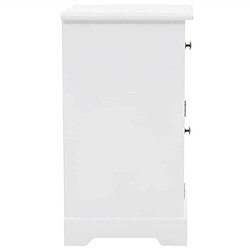 Helloshop26 Table de chevet - Blanc