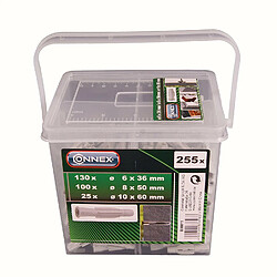 Avis Connex Kit de 255 chevilles de 4 tailles