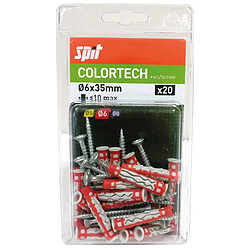 Avis SPIT Colortech 6x35 - Blister de 20