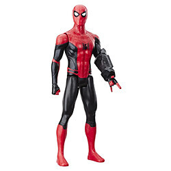 Hasbro Figurine Spider-Man Titan Figurine articulée Spider-Man – Pop culture et cinéma – Inspirée de Far From Home – Articulations pour poses héroïques
