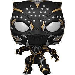 Funko Figurine Pop Black Panther Figurine pop culture - Licence Wakanda Forever - Modèle bobblehead - Âge 3+ ans