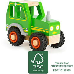 Small foot tracteur en bois - Vert