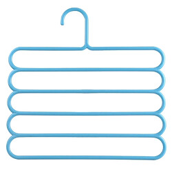 Wewoo Cintres multifonctions 5 couches - Bleu