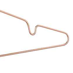 Helloshop26 Lot de 10 cintres métal - Or