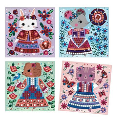 Djeco coffret mosaïques enfant Lovely Pets
