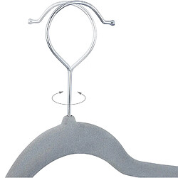 Helloshop26 Lot de 12 cintres pinces - Gris