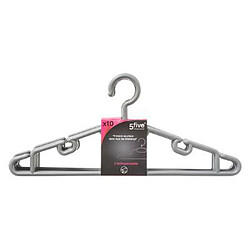 Lot de cintres en plastique - Gris