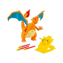 Jazwares Pokémon - Figurine Deluxe Dracaufeu et Pikachu