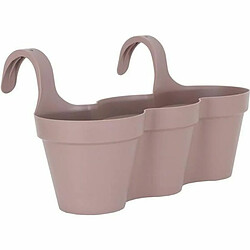 Artevasi Triple pot de fleurs de balcon Capri - Gris taupe