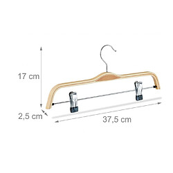 Helloshop26 Cintres à pantalons - Bois