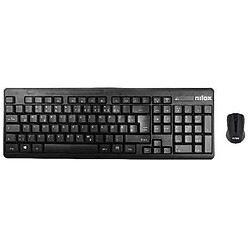 Nilox Pack clavier et souris sans fil - Noir