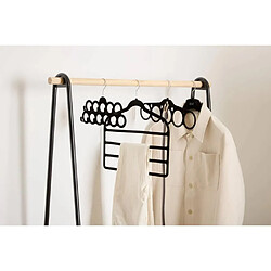 Cintre porte-ceintures en feutrine - Noir pas cher