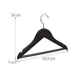 Helloshop26 Lot de 20 cintres enfants - Noir