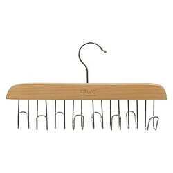 Cintre à ceintures en bois - Beige