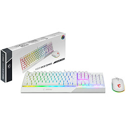 Msi clavier mécanique gamer - Blanc pas cher