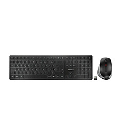 Cherry DW 9500 SLIM - Noir, Gris Clavier et souris sans fil - RF + Bluetooth - Style droit