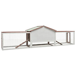 Acheter Helloshop26 Clapier cage 303 x 60 x 86 cm Moka