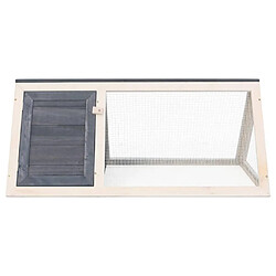 Avis Helloshop26 Clapier 98 x 50 x 41 cm Gris