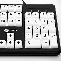 Avis Geemarc Clavier filaire AZERTY - Blanc