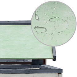 Helloshop26 Clapier cage 303 x 60 x 86 cm Gris pas cher