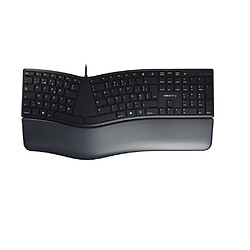 CHERRY KC 4500 ERGO Clavier ergonomique USB - AZERTY - Repose-poignets - Noir
