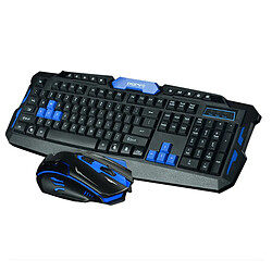 Tech Discount Ensemble Clavier et Souris Sans Fil Set clavier et souris 2.4G - Fonctionnement économe en énergie - Plug and play