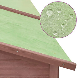 Acheter Helloshop26 Clapier avec piste 250 x 192 x 105 cm Moka et Blanc