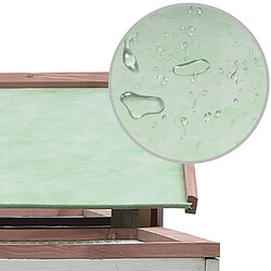 Helloshop26 Clapier cage 303 x 60 x 86 cm Moka pas cher