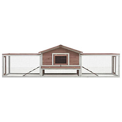 Avis Helloshop26 Clapier cage 303 x 60 x 86 cm Moka