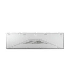 Cherry KW 9100 SLIM Clavier sans fil pour Mac - USB et Bluetooth - Rechargeable - Blanc/argent