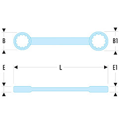 FACOM 59TX - Clés à oeil droites Torx®