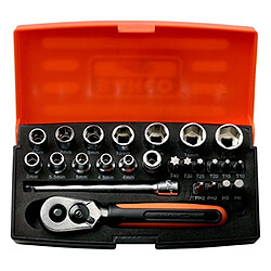 Bahco Coffret de douilles 25 pièces - Orange et noir