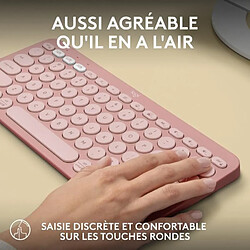 Logitech Pebble Keys 2 K380s - Rose pas cher