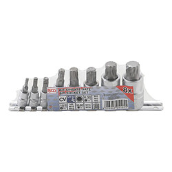Bgs Jeu de douilles XZN 1/4" - 8 pièces