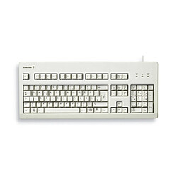 Cherry G80-3000 - Gris Clavier filaire mécanique - USB - QWERTZ Allemand - Taille réelle - 105 touches