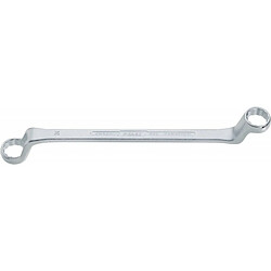 Hazet Clé double anneau - 6 x 7 mm Clé double anneau - Norme DIN 838 - Métal chromé - Pour serrage métrique