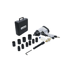 Bgs Clé à choc - 16 pièces Clé à choc - jeu 16 pièces - douilles hexagonales 6 pans - matière plastique