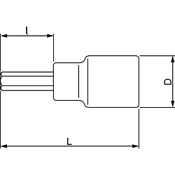 Bahco Douille carré 1/2 6 pans - 14 mm