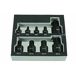 Laser Douilles Low Profile SPLINE Douilles profil bas - Chrome molybdène - Finition noire phosphate - Accessibilité maximale