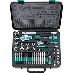 Wera Jeu de douilles 1/4 et 1/2 - 43 pièces