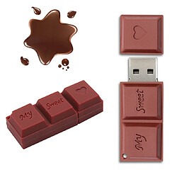 Wewoo Clé USB Chocolate - 128 Go - Silicone