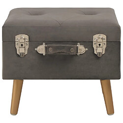 Helloshop26 Tabourets de rangement 02_0010720 - Gris