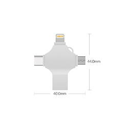 Acheter Clé USB 4-en-1 - 16 Go Argent