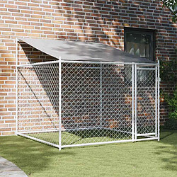 vidaXL Cage pour Chien avec Toit et Porte 2x2x2 m