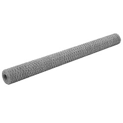 vidaXL Grillage pour volière - 25x1,5 m Argenté